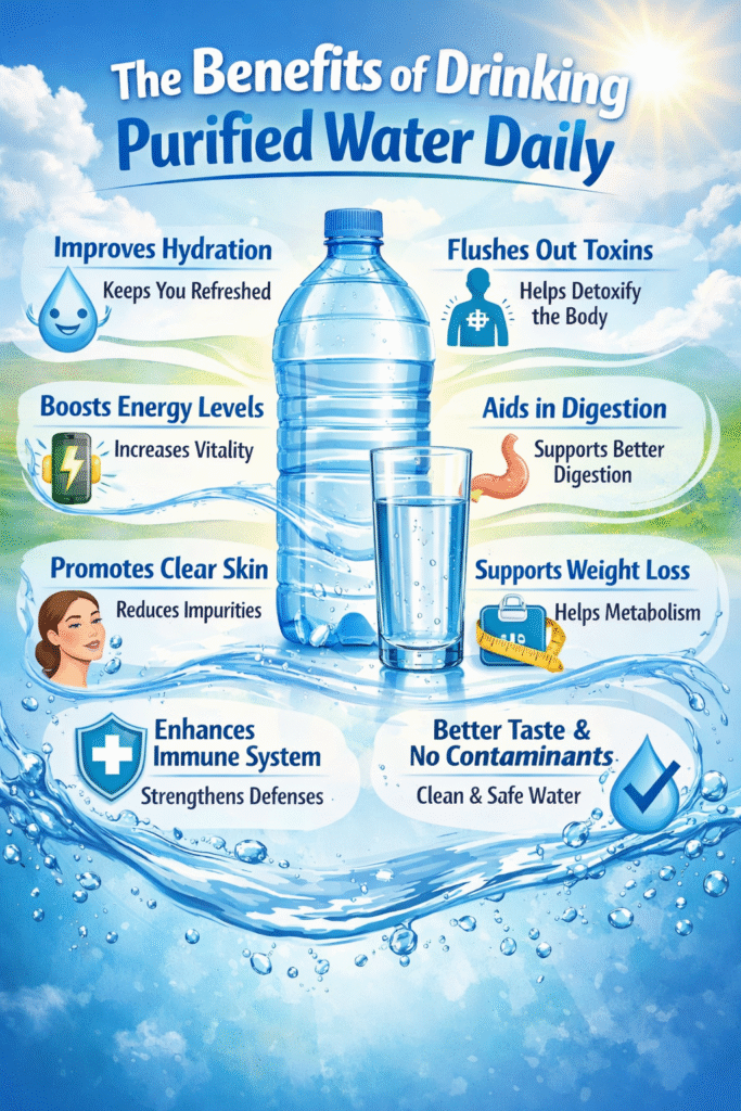 The Benefits of Drinking Purified Water Daily